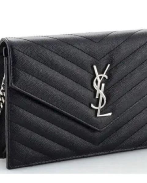 Sleek YSL Chain Wallet Clutch - Image 2