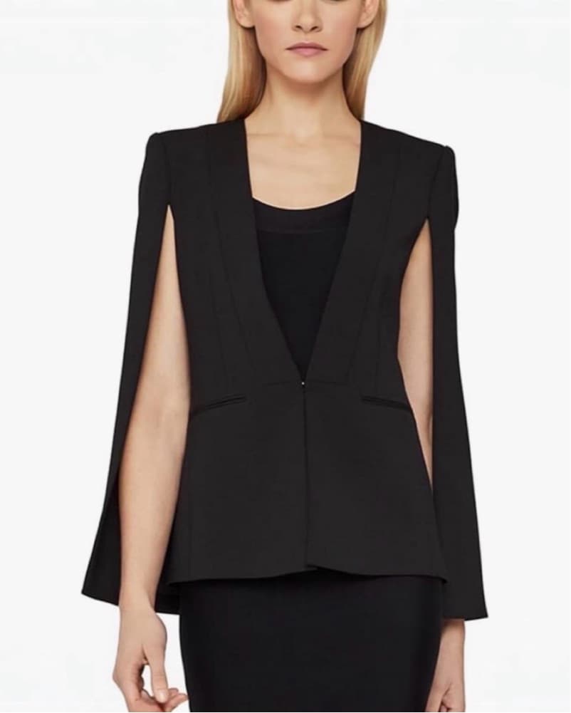 Bcbg Black Cape Blazer - Image 1
