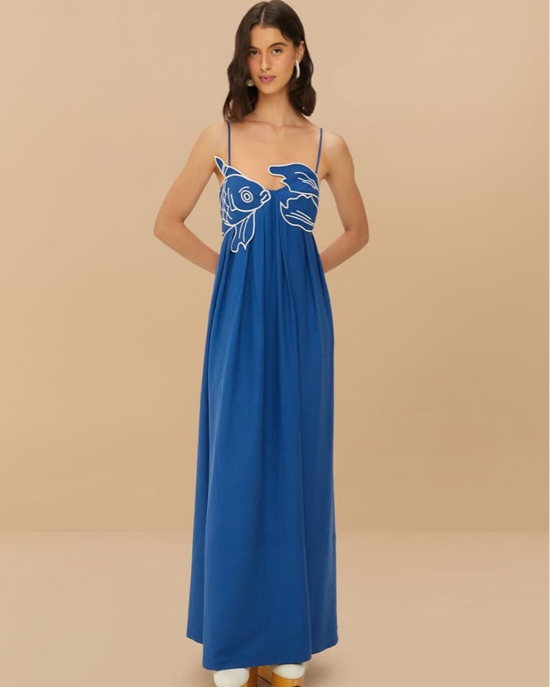 Farm Rio Fish Top Maxi Dress - Image 1