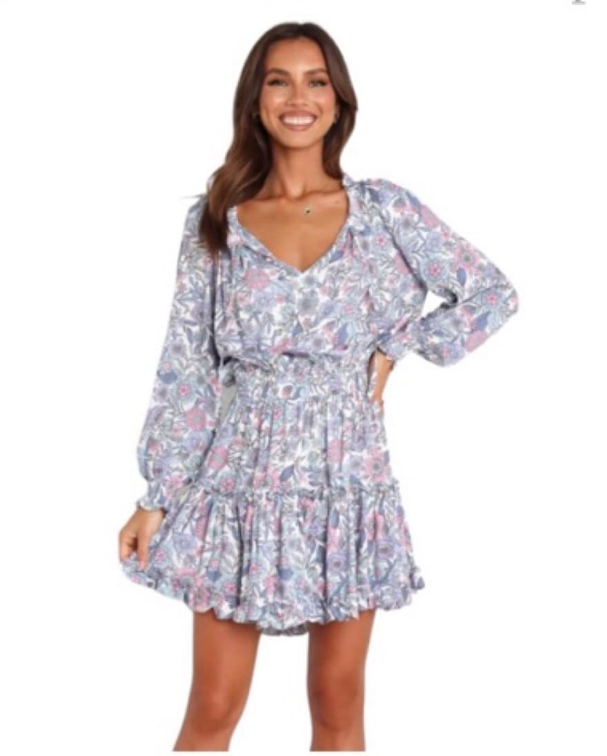 Long Sleeve Floral Mini Dress Petal&Pup - Image 1