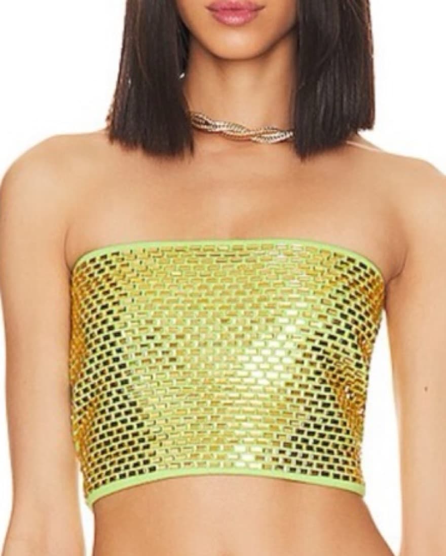 Retrofete Green Sequin Top - Image 2