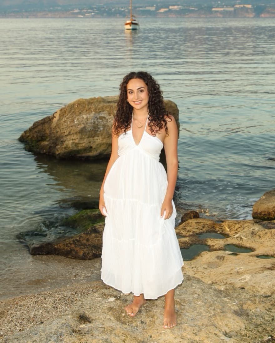 White Tiered Maxi Dress - Image 1