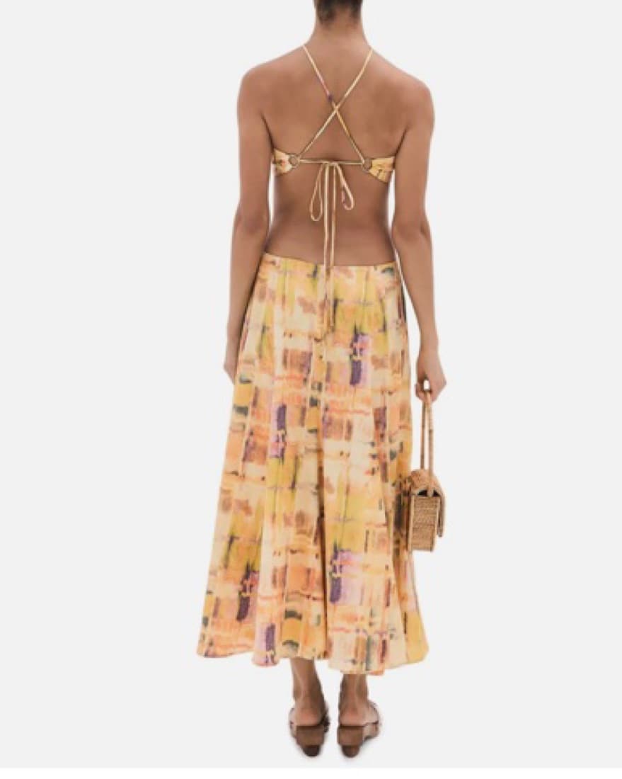 Cult Gaia Nadeesha Woven Printed Dress - Image 3