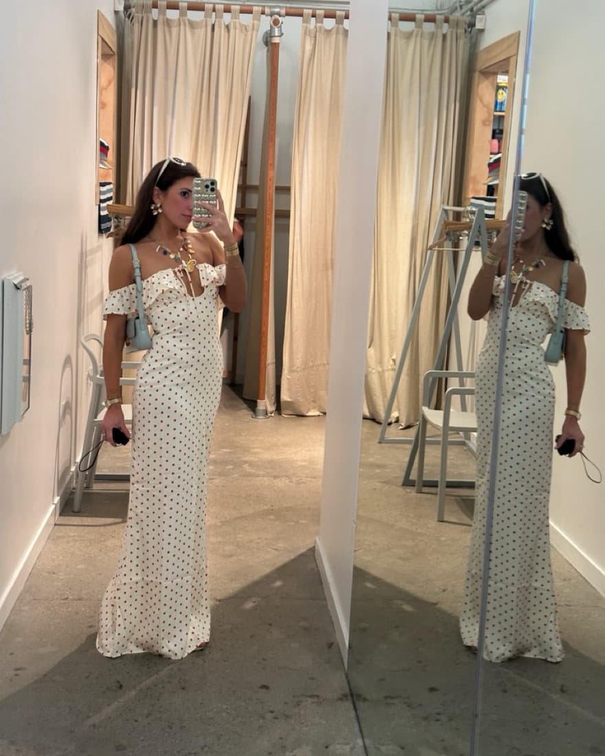 Polka Dot Maxi Dress  - Image 3