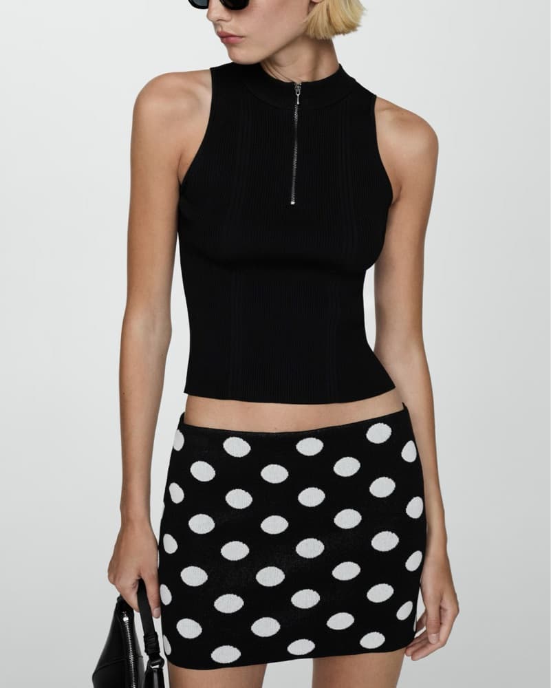 Polka Dot Tank & Skirt Set | Mango - Image 4
