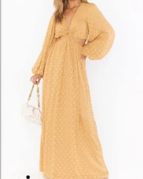 Show me your Mumu yellow long dress - Image 2
