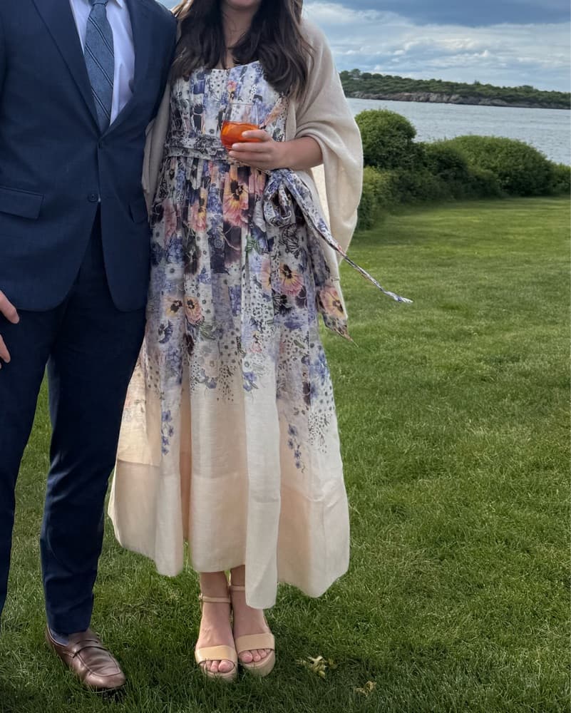 Romantic Floral Midi Dress - Image 1