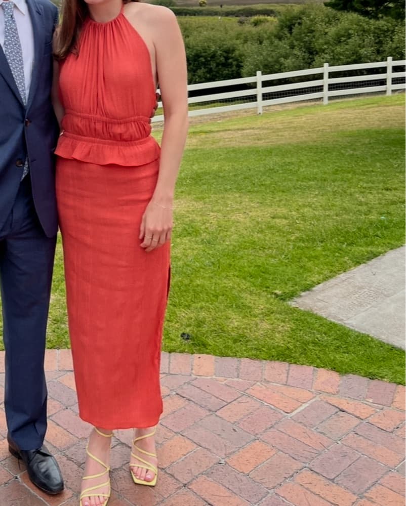 L’acadamie Coral Backless Dress Size S - Image 4