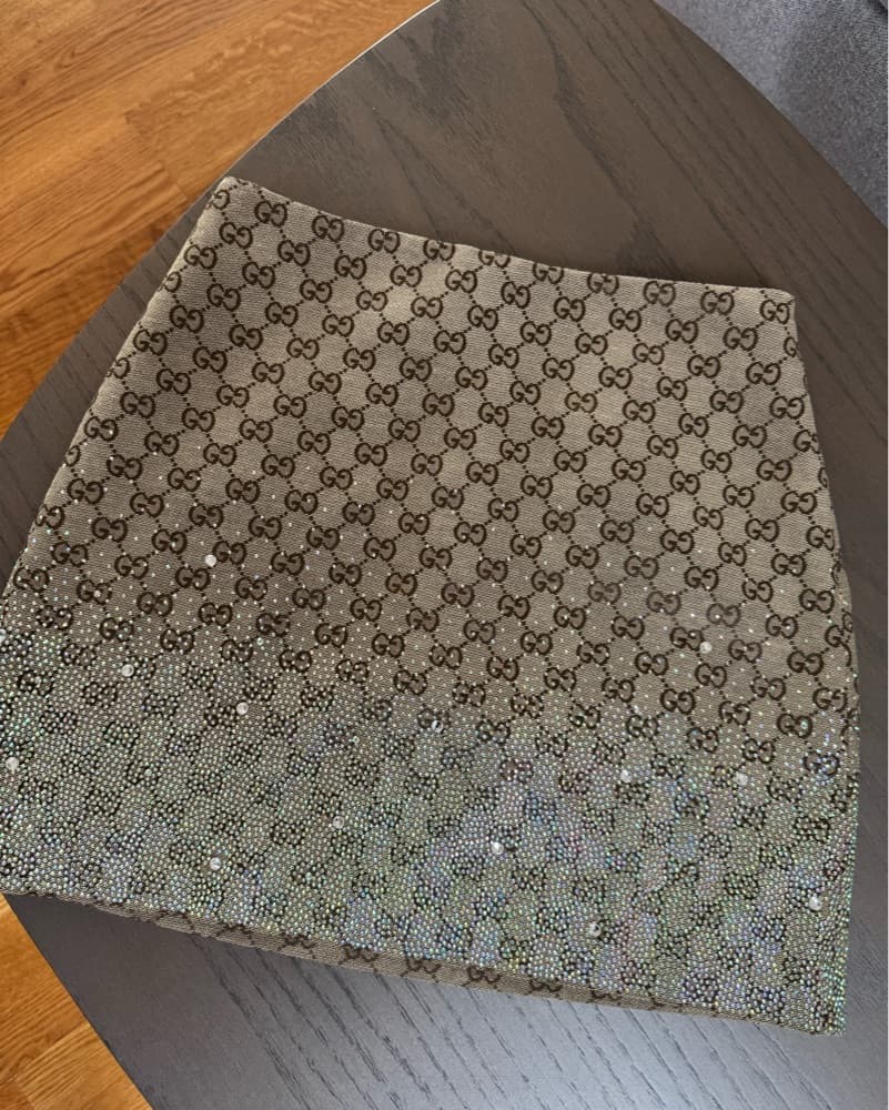 Gucci Embroidered GG canvas mini skirt - Image 4