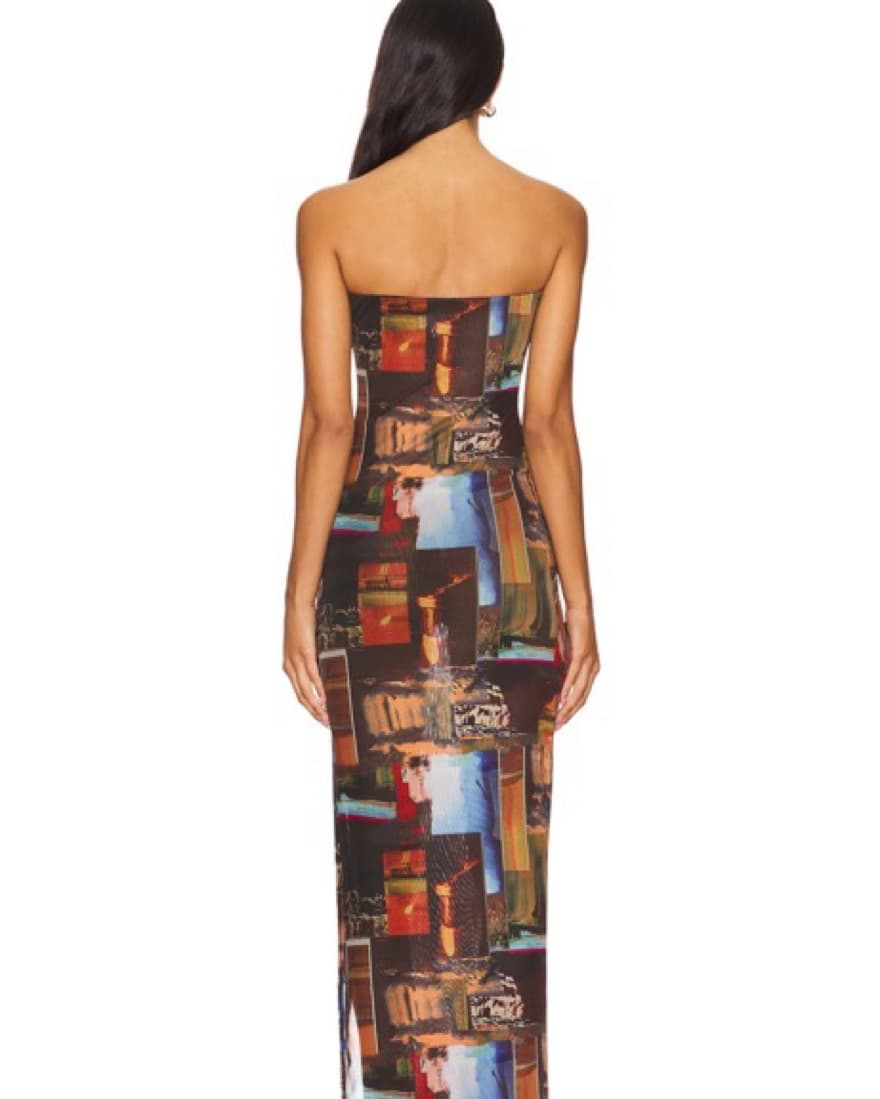 Revolve Strapless Maxi Dress in Multi - Image 3
