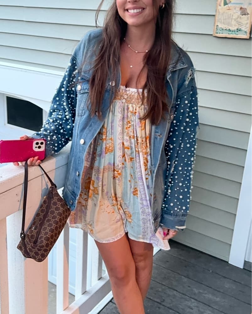 Free People Floral Chiffon Cami Rompre - Image 1