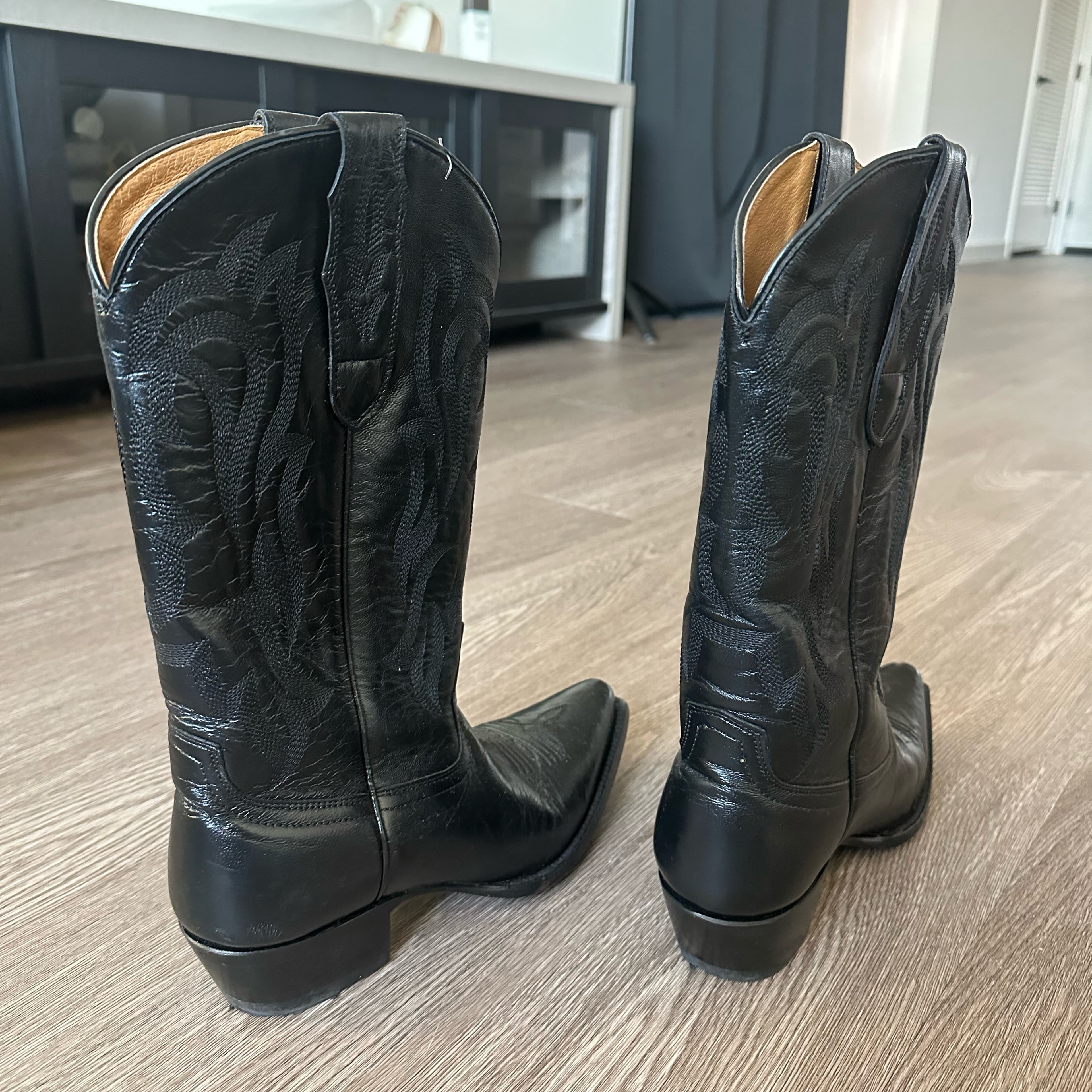 Boot Barn Black Cowboy Boots - Image 2
