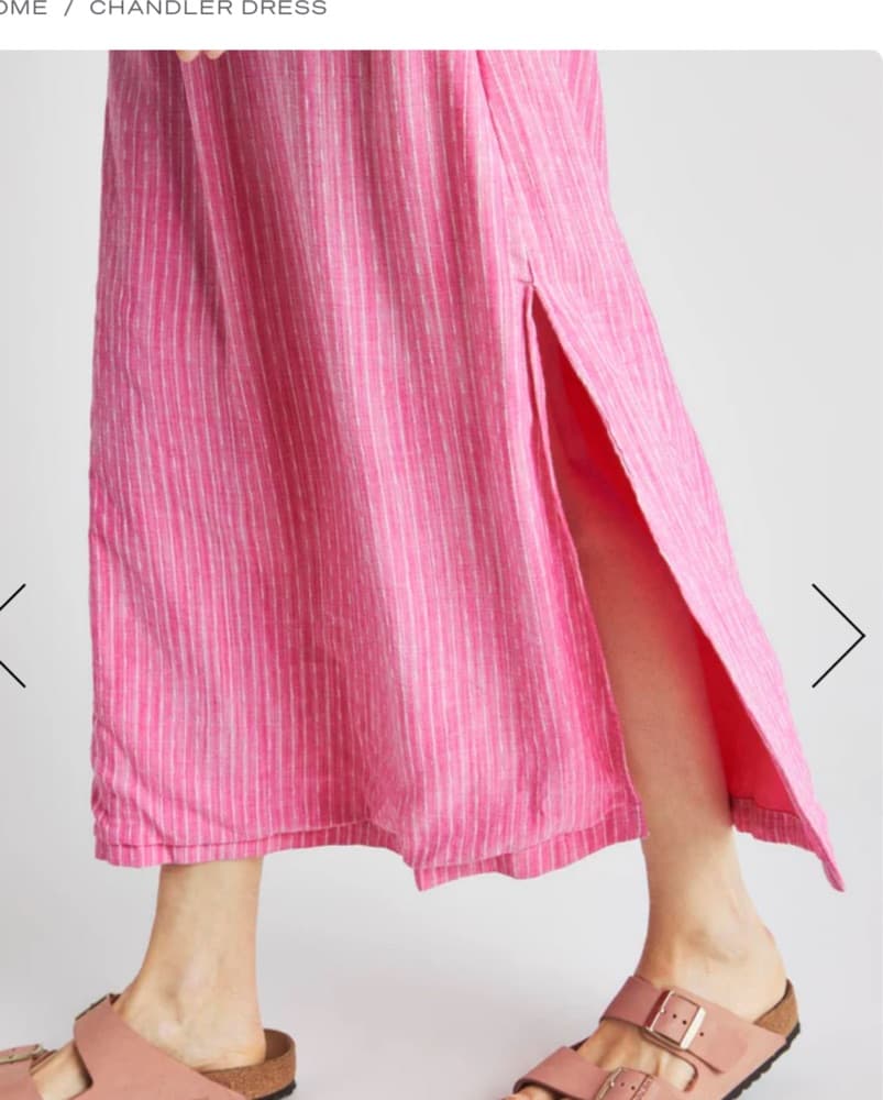 Vibrant Pink Pleated Chandler Dress - Image 4