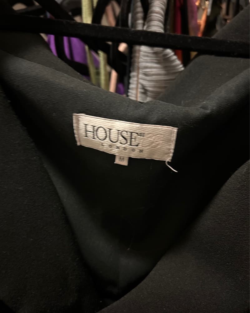 House of CB Dominica Black Tux Dress - Image 4