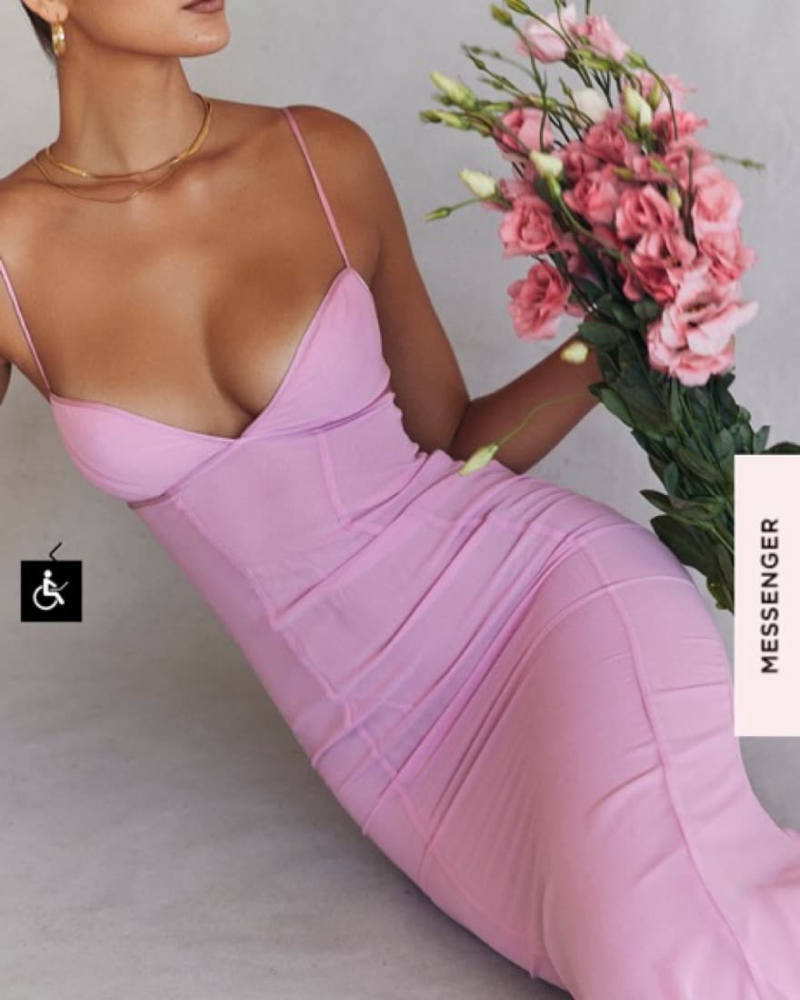 House of CB Pink Maxi Dress - Image 2