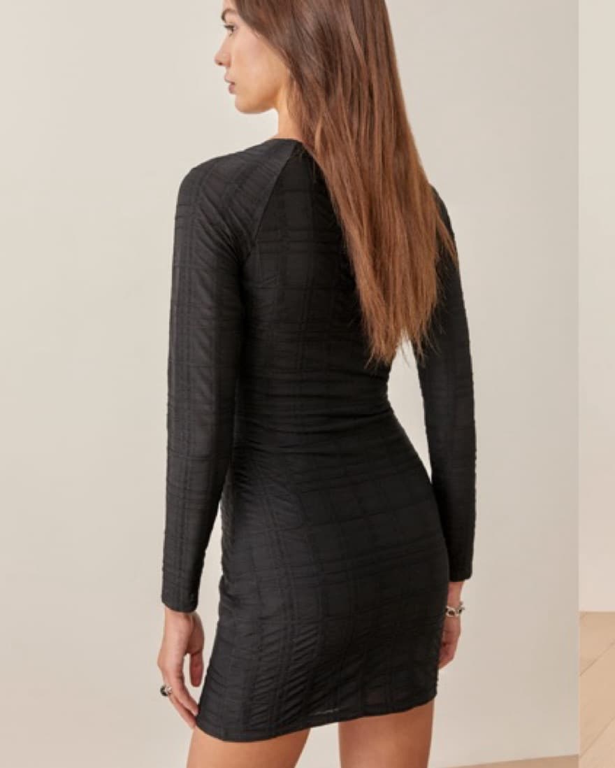 Reformation Short Long Sleeve Dress - Image 4
