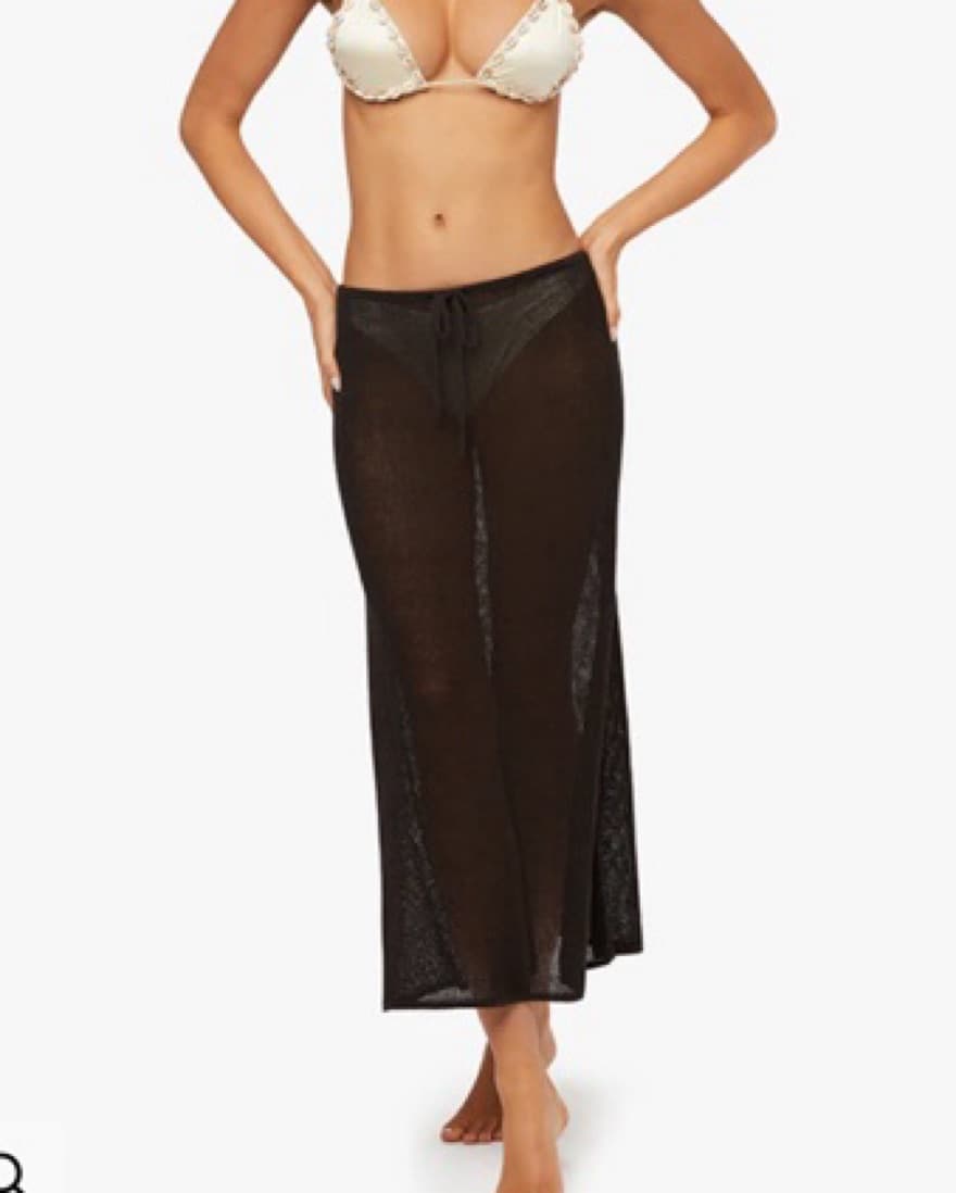 WeWoreWhat Crochet Low Rise Midi Skirt - Image 3