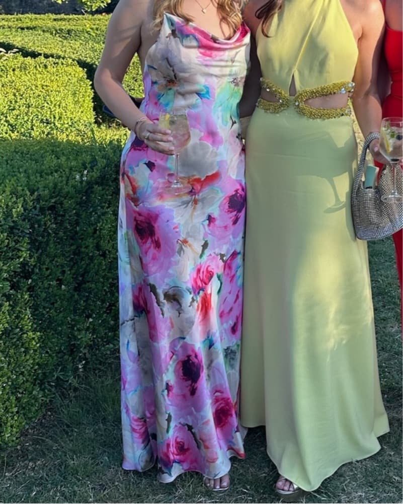 Liv Foster Sateen Cowl Neck Gown - Image 4