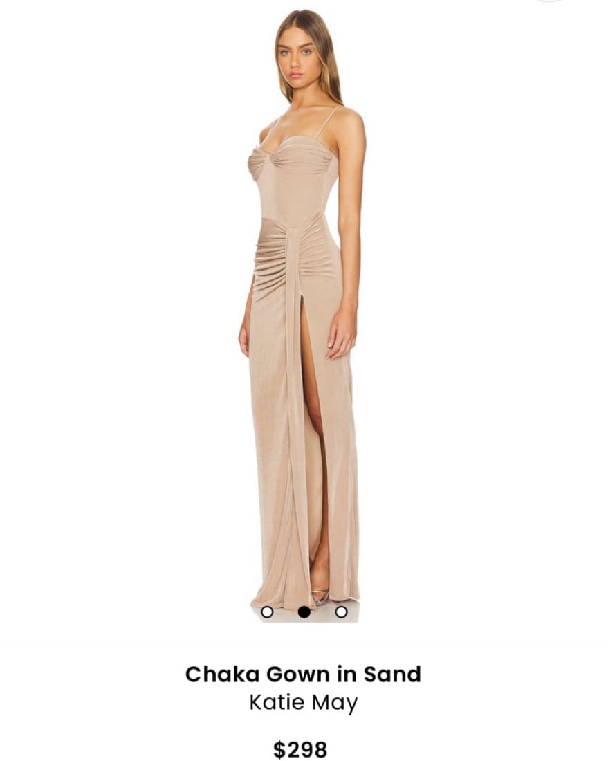 Revolve Katie May Chaka Gown in Sand - Image 2