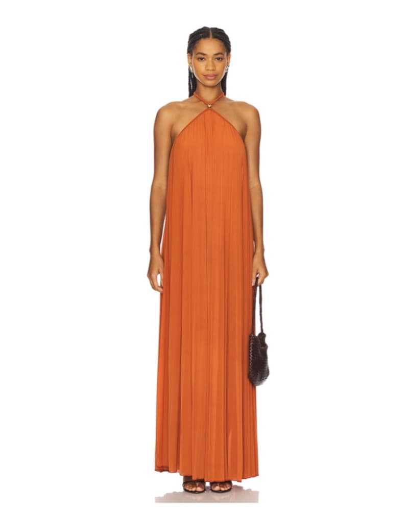 Ronny Kobo Orange Maxi Dress - Image 3