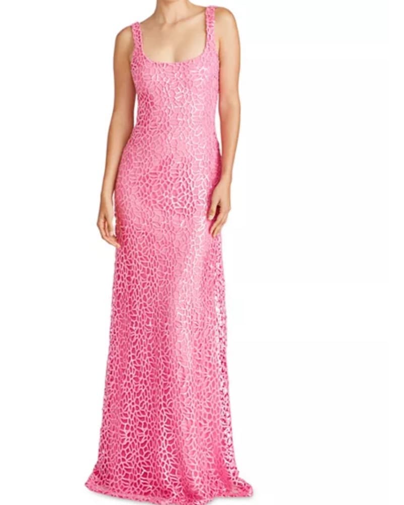 ML Monique Lhuillier Hannah Sequin Gown - Image 1