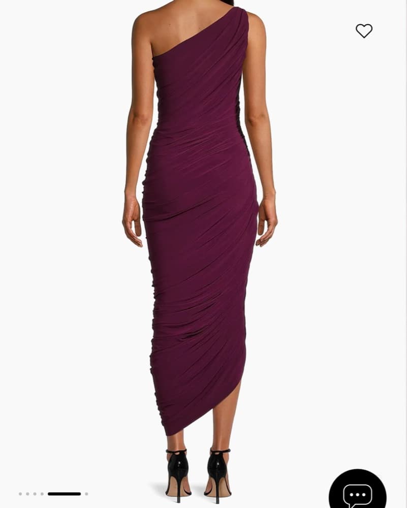 Norma Kamali One Shoulder Rouched Dress - Image 2