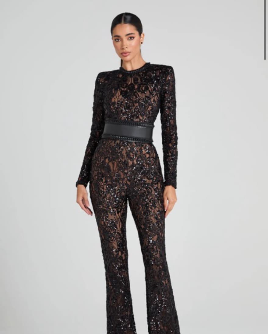 Bella Black Jumpsuit - Image 1