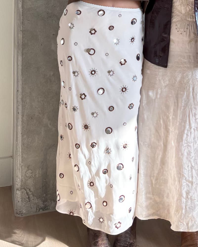 Reformation Sequin Skirt - Image 1