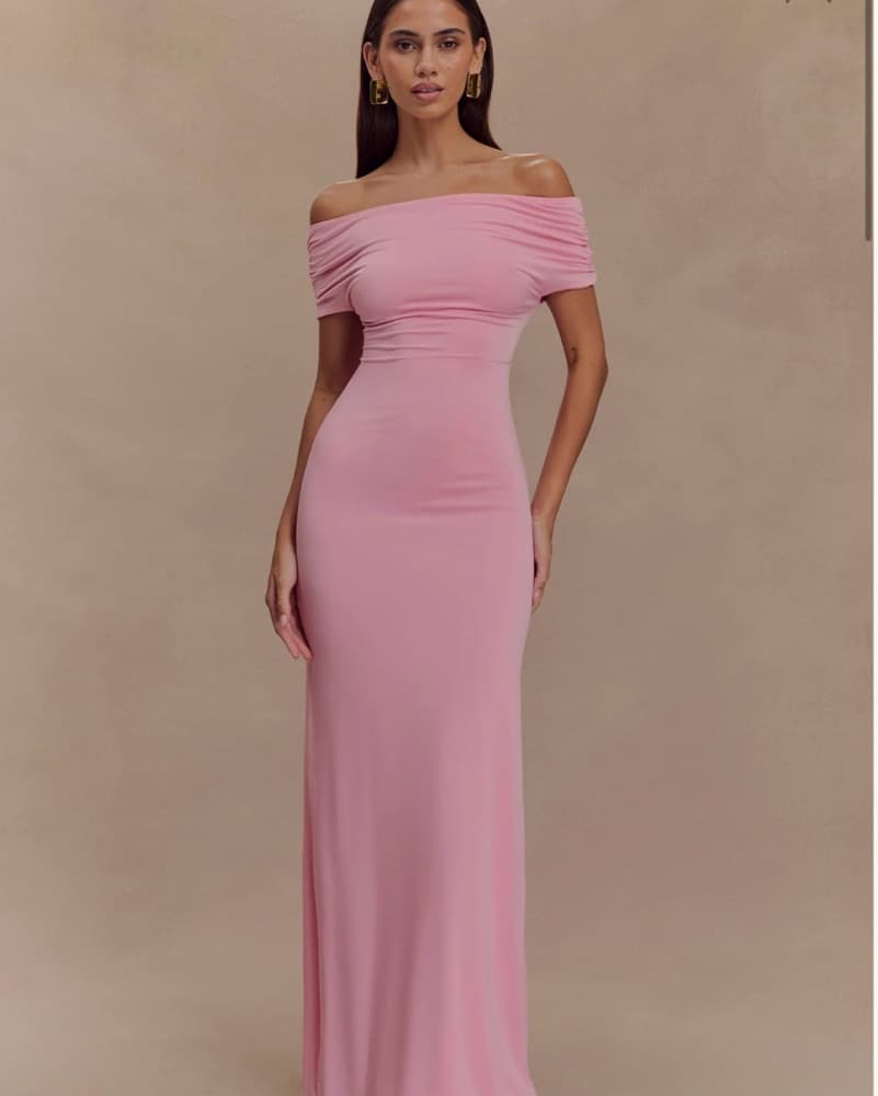 Meshki pink maxi dress - Image 1