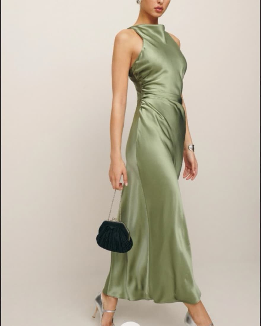 Reformation Casette Silk Dress - Image 1
