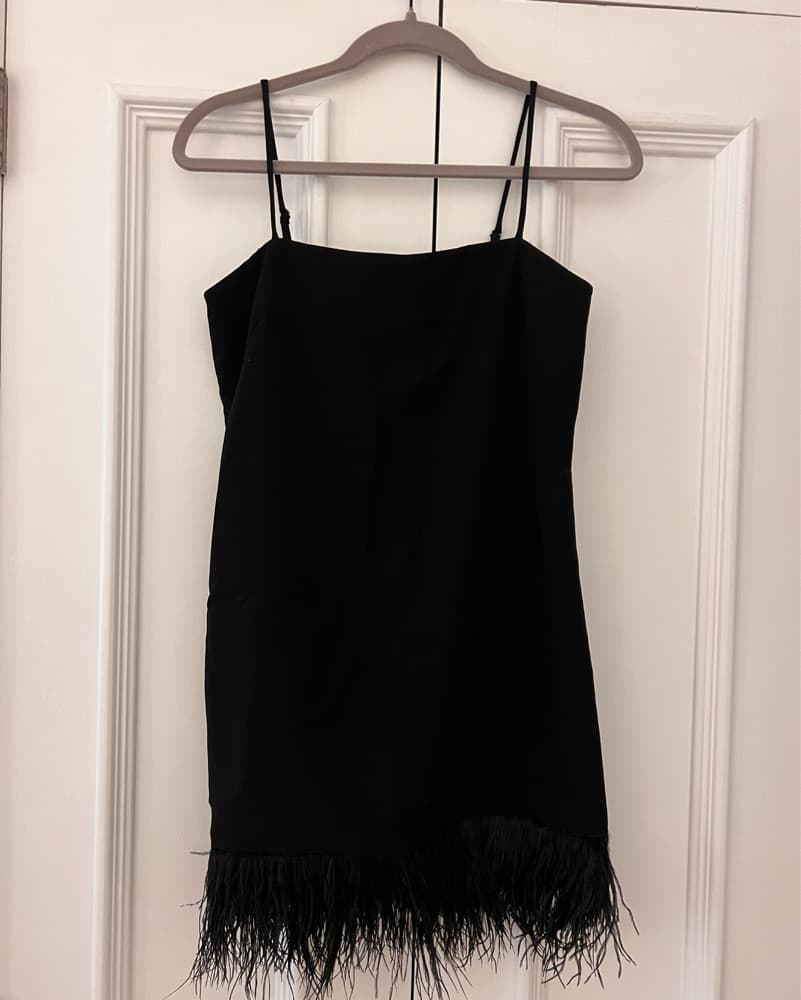 Amanda Uprichard x Revolve Feather Dress - Image 4