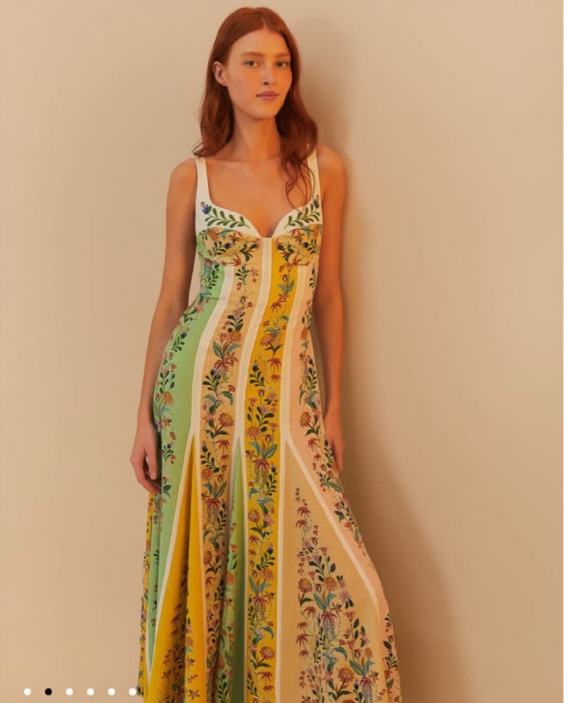 Farm Rio Floral Maxi Dress - Image 2