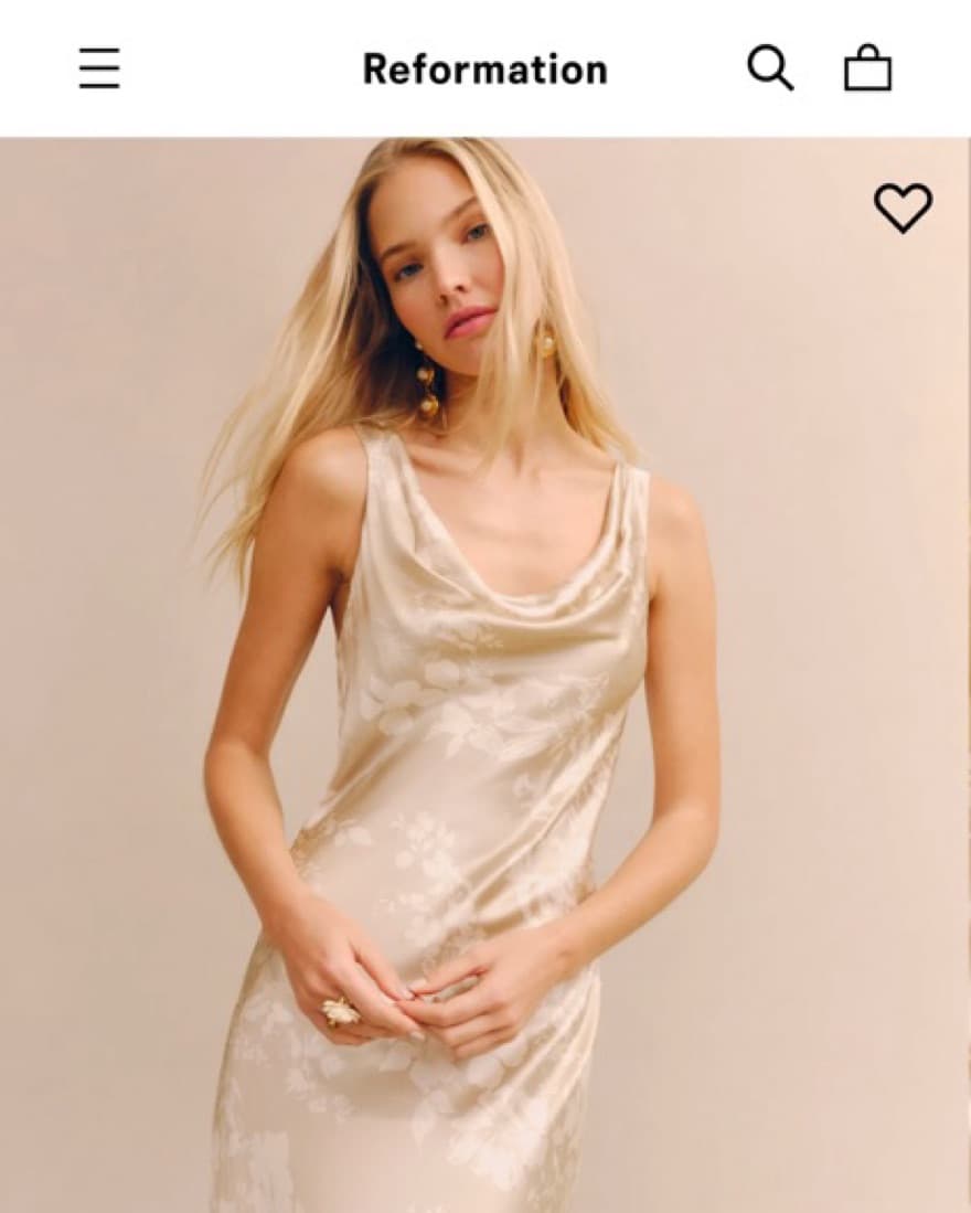 Reformation Annabelle Silk Dress - Image 4