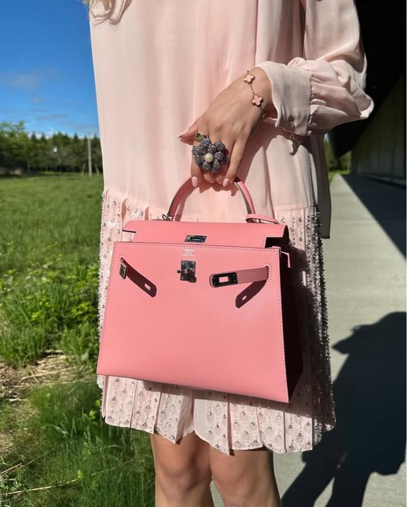 Pink Confetti Hermes kelly 25 - Image 3