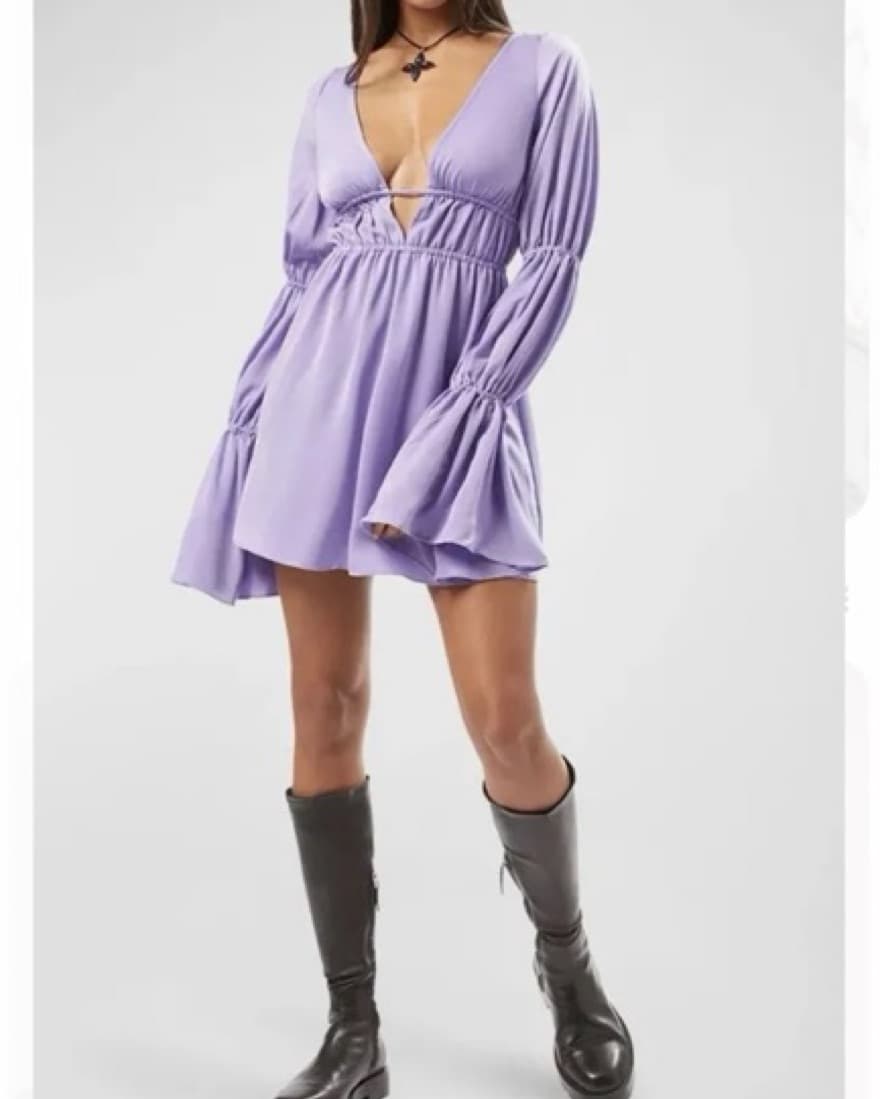 WeWoreWhat Satin Mini Dress - Image 1