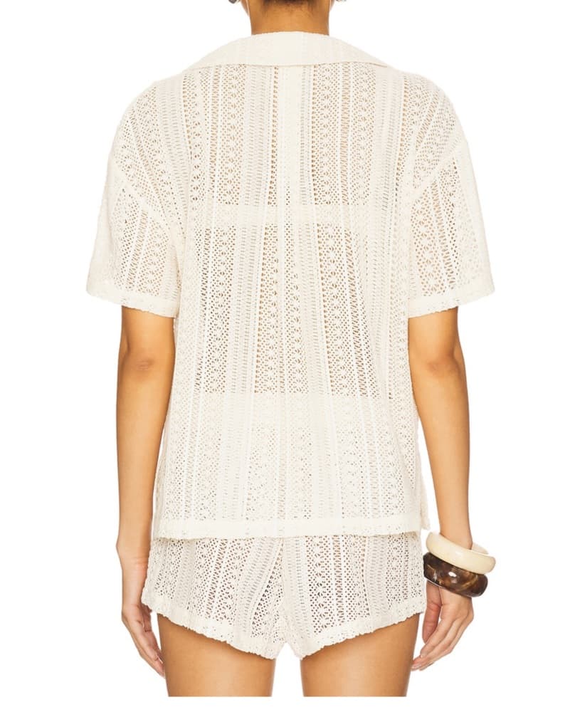 Cream Crochet Cover Up Set - Image 4