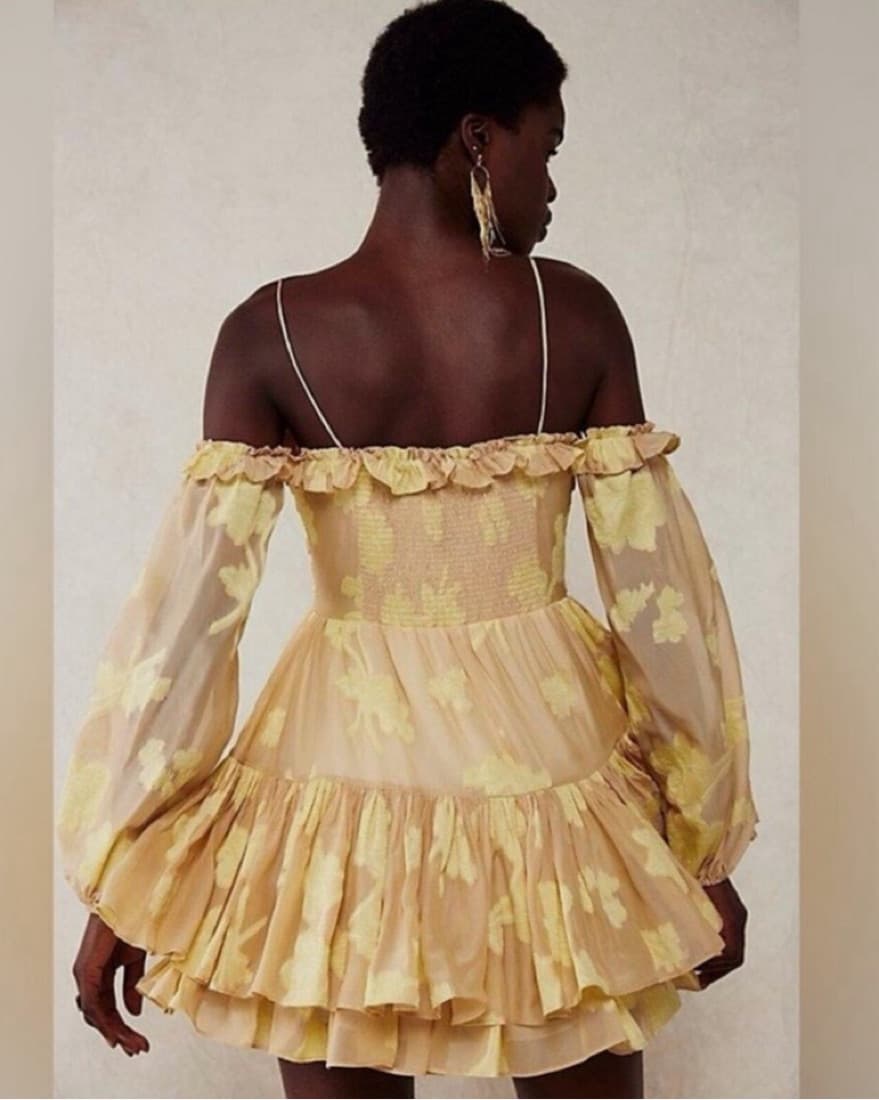 LoveShackFancy Butter Yellow Dress  - Image 5