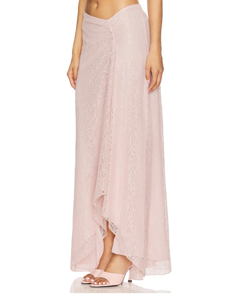 Revolve Roland Maxi Skirt (Dusty Pink) - Image 2