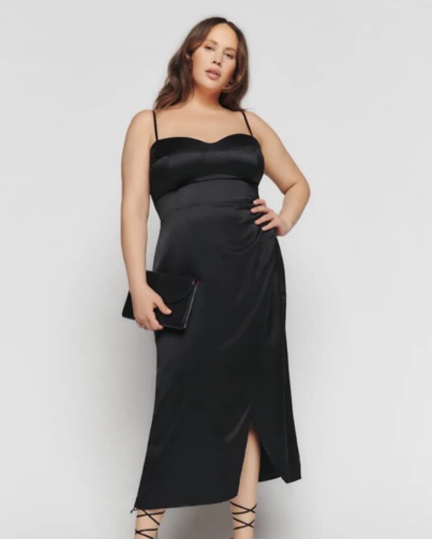 Reformation Marguerite Silk Dress - Image 2