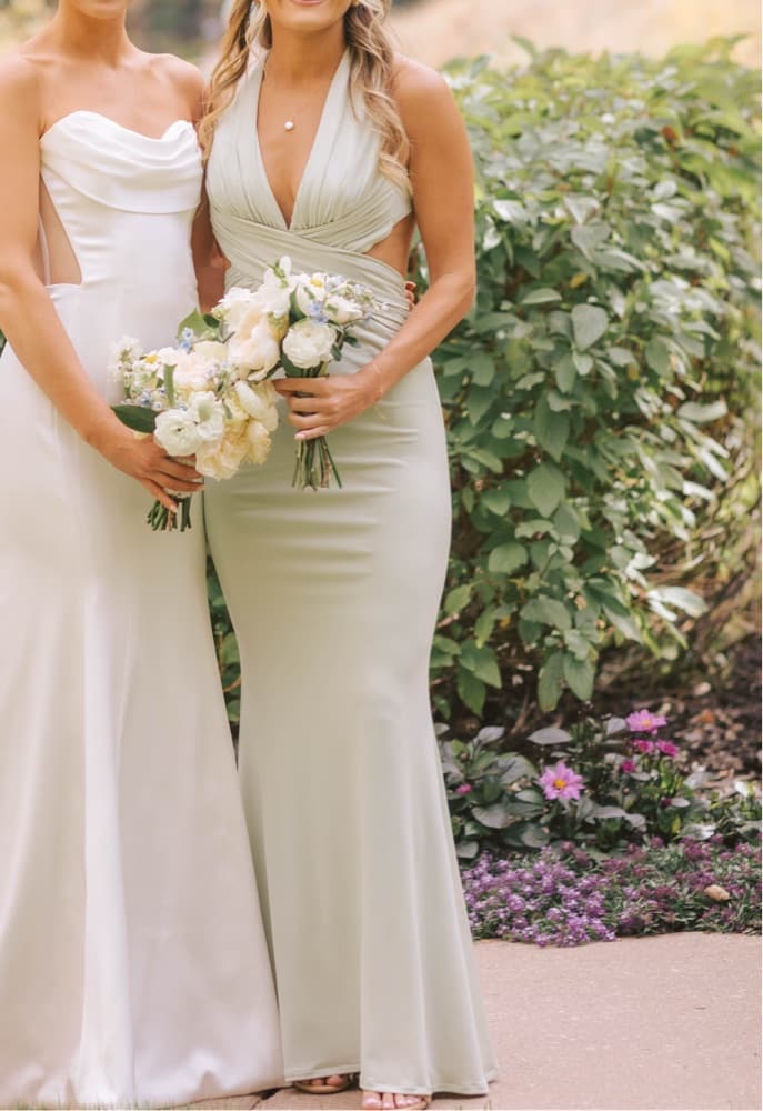 Katie May Halter Gown - Sage Gree  - Image 4