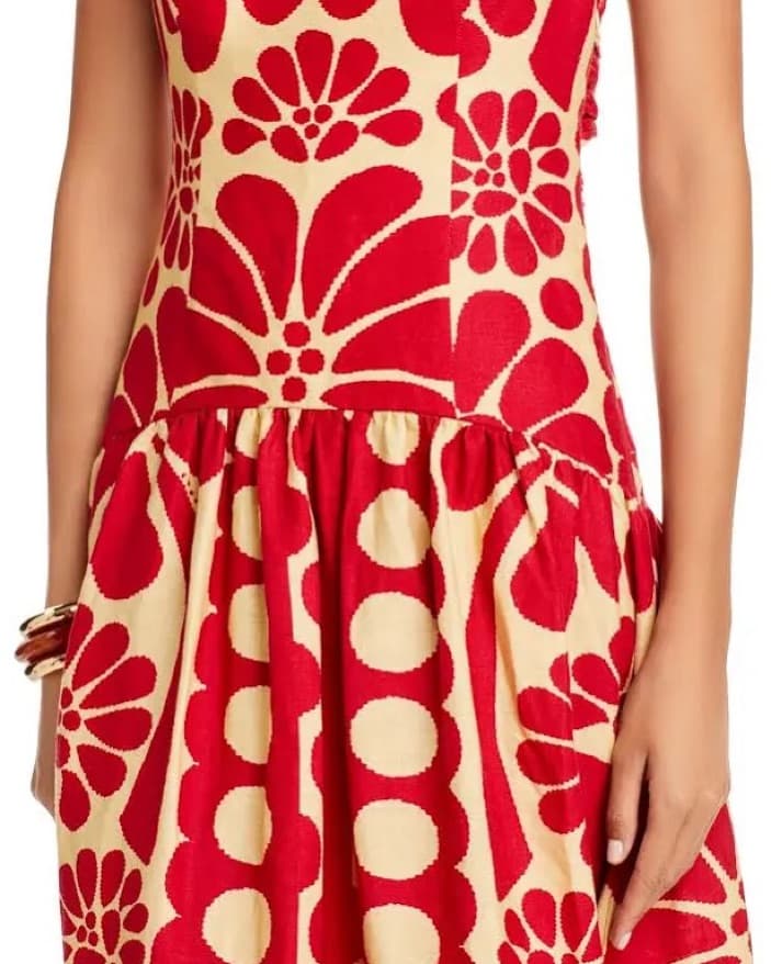 Red Floral Farm Rio Dress - Image 3