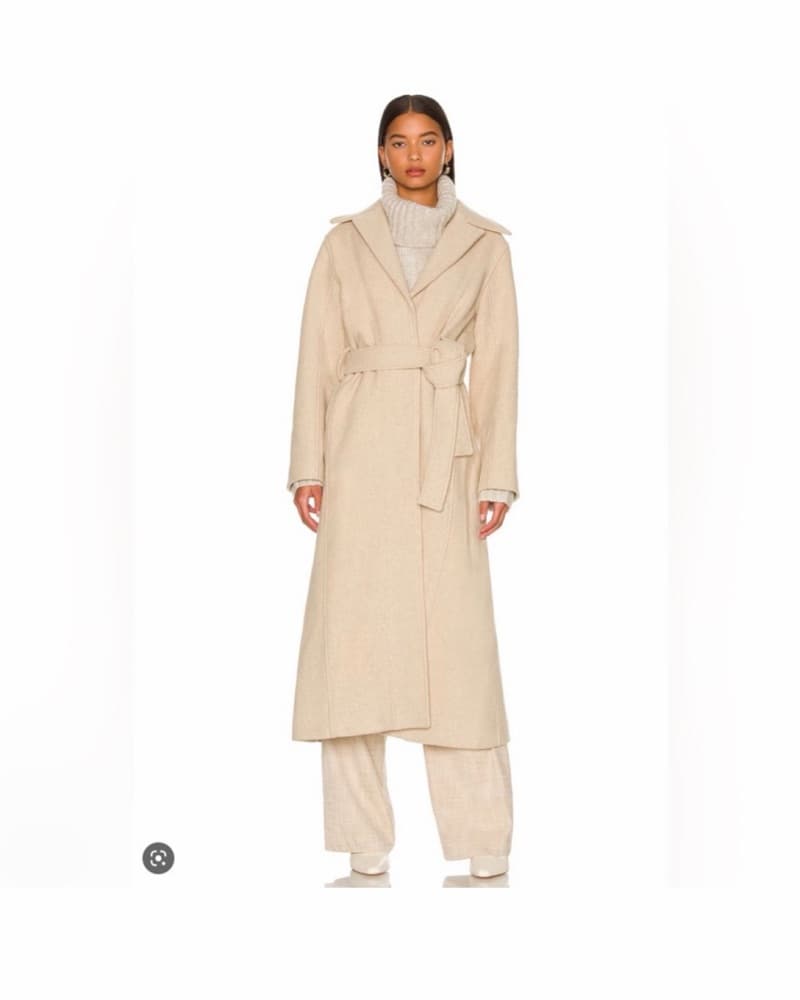 Cult Gaia Romina Coat In Ecru - Image 1