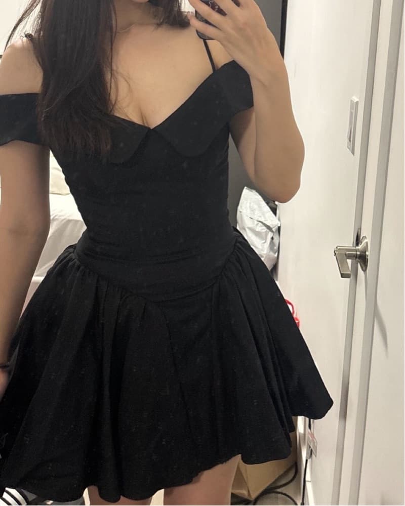 House Of CB Off The Shoulder Mini Dress - Image 1