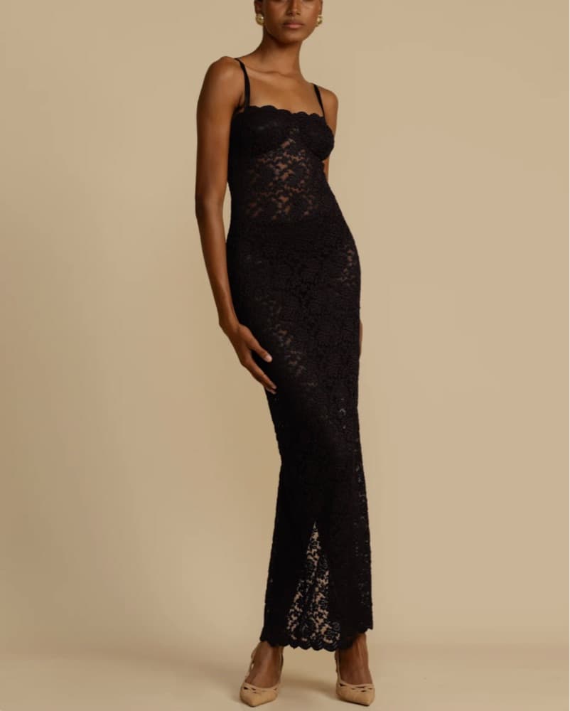 Arcina Ori Black Lace Dress - Image 1
