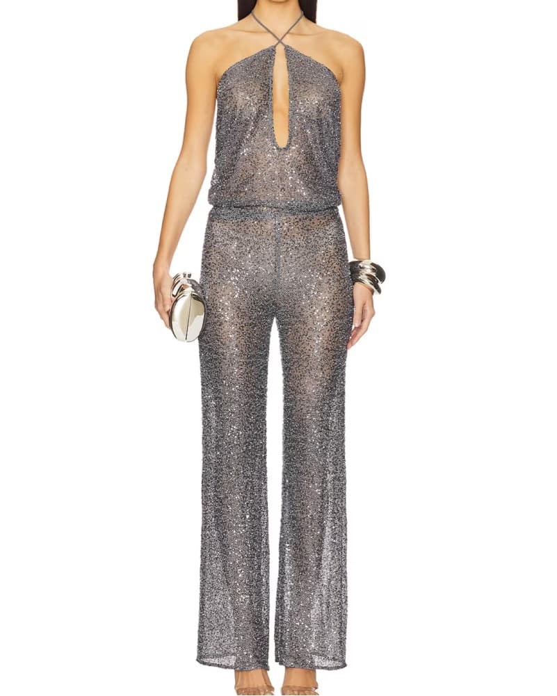 NBD Sequin Jumpsuit - Image 1