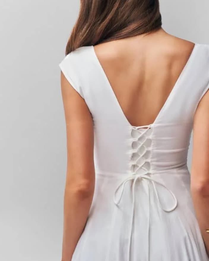 Danielle Guizio Leila Dress In White - Image 2