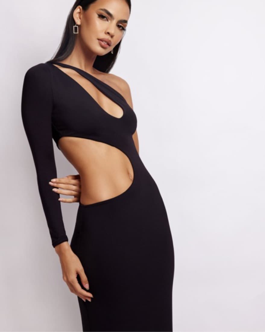 Meshki Black Dress - Image 2