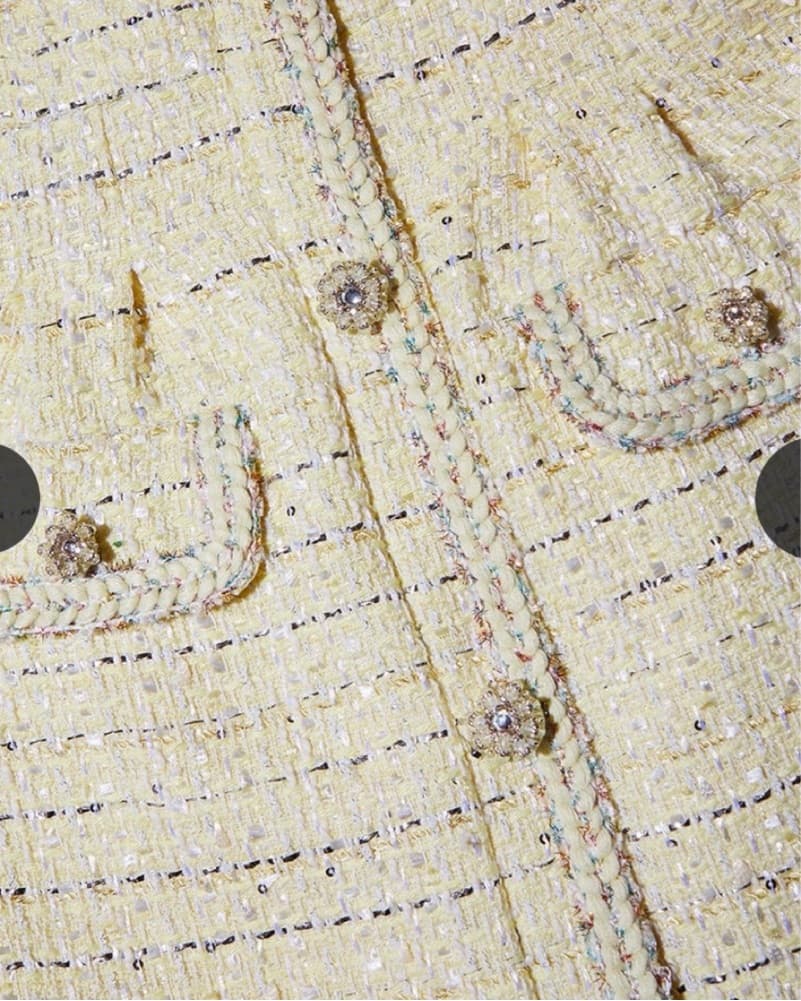 Self Portrait Chic Boucle Mini Dress - Image 3