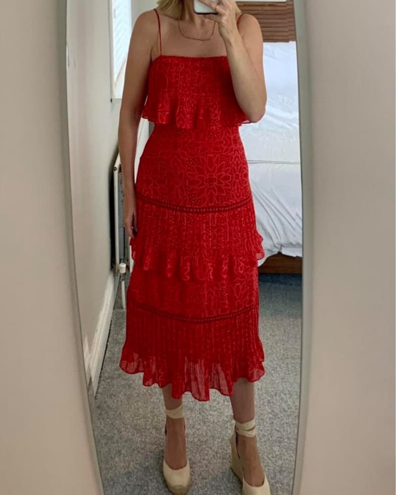 Whistles Riya Printed Tiered Dress  - Image 5