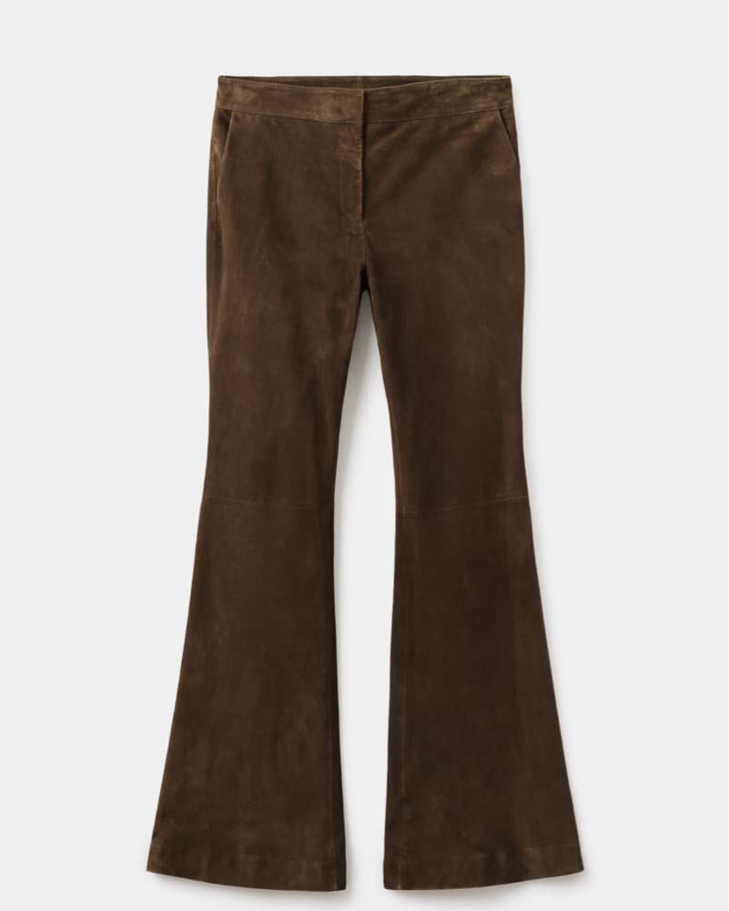 Chic Suede Flared Pants - Image 2